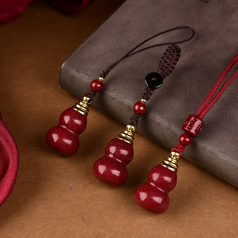 Phone Accessories Red - Lüks kırmızı Cinnabar kabak kolye açabilirsiniz