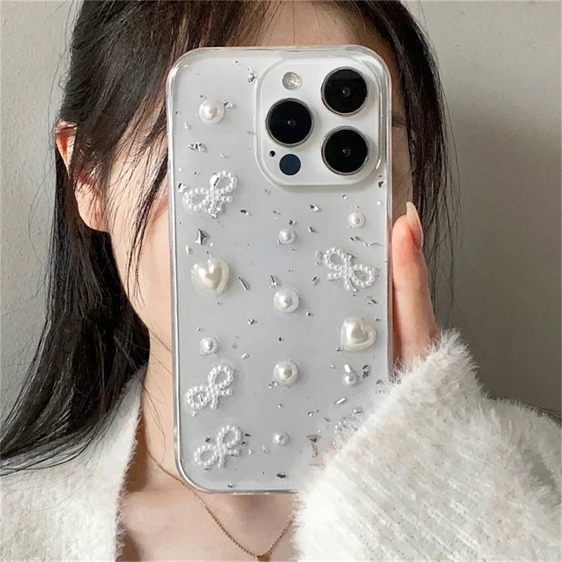 3D İncili Fiyonklu Gümüş Folyo - Phone Accessories Wholesale In China incelemesi ve fiyatı
