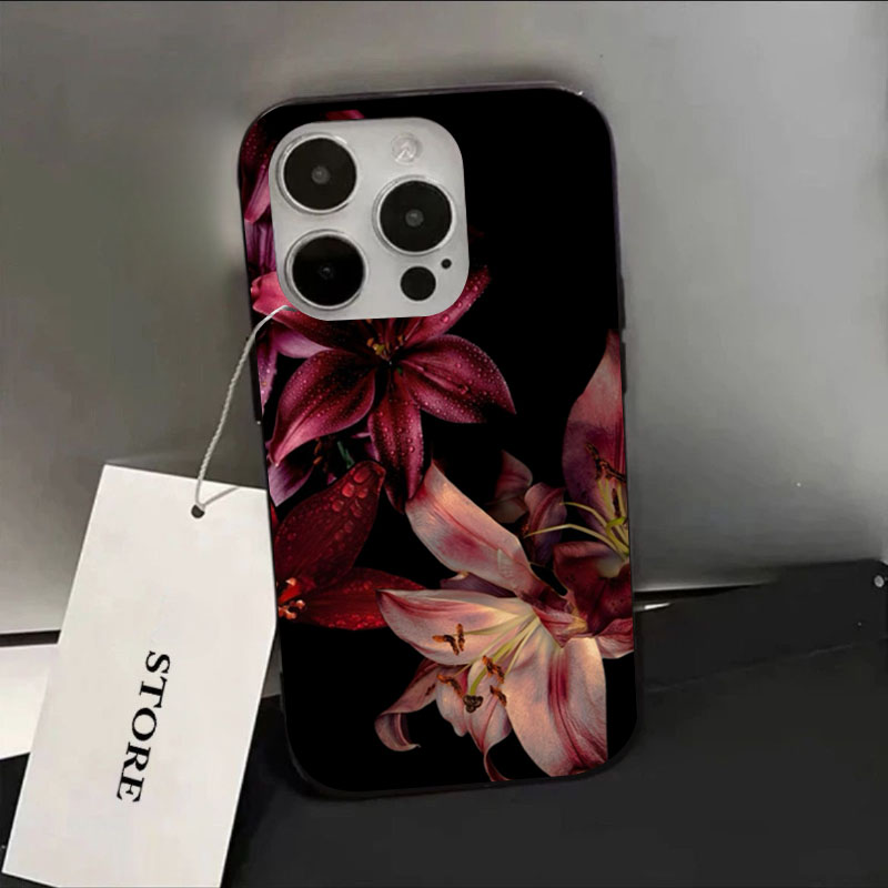 Şık Kırmızı Zambak Çiçekli Tel - Phone Accessories Red incelemesi ve fiyatı