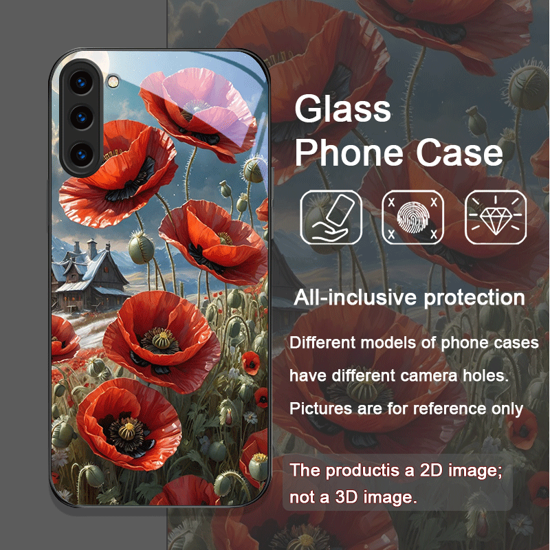 Retro Gelincik Çiçeği Çiçeklen - Phone Accessories Red incelemesi ve fiyatı