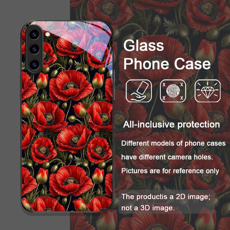 Retro Gelincik Çiçeği Çiçeklen - Phone Accessories Red incelemesi ve fiyatı