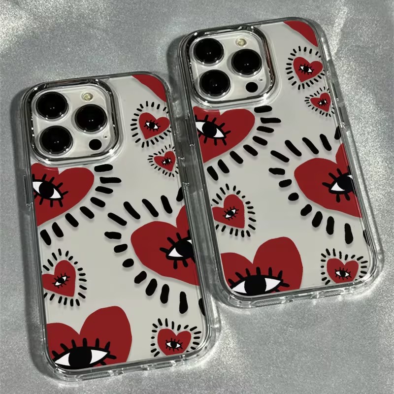 Benzersiz Kırmızı Kalp Gözlü Ç - Phone Accessories Red incelemesi ve fiyatı