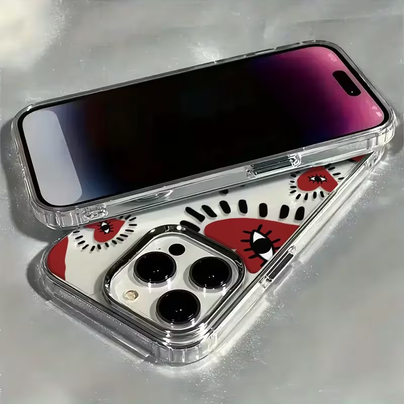 Benzersiz Kırmızı Kalp Gözlü Ç - Phone Accessories Red incelemesi ve fiyatı