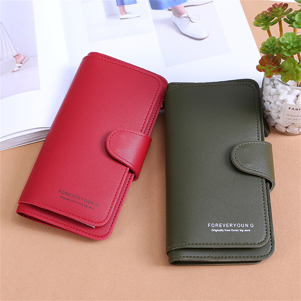 Moda kadınlar deri cüzdan uzun - Phone Accessories Wholesale In China incelemesi ve fiyatı